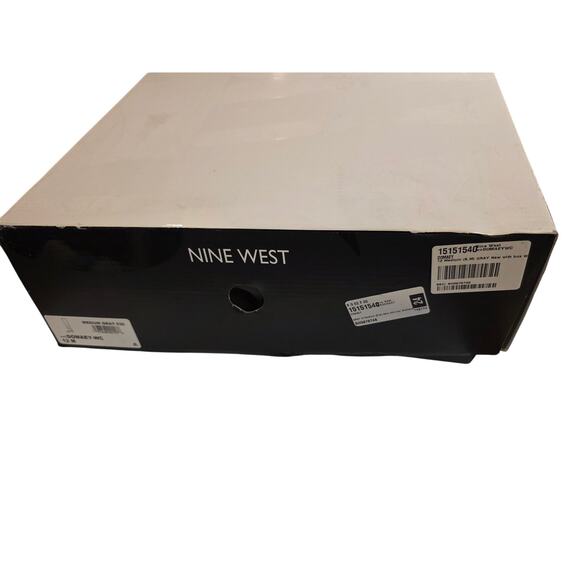 Nine West Women’s Domaey Stacked Block Heel Wide Calf Boots Size 12 Gray - Picture 3 of 3